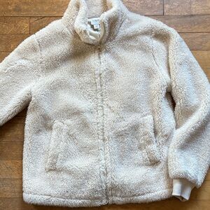 J. Crew Cream Fleece Jacket